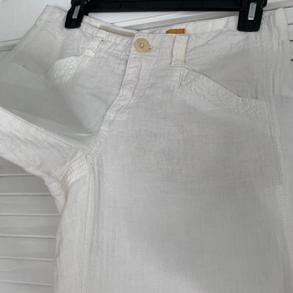 Pilcro Linen Wide Leg Pant White Size 4 - Picture 5 of 11